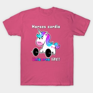 fitness, unicorn, fitness girl, gym girl T-Shirt